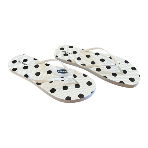 Old Navy White Beach Summer Casual Flip Flop, 11 - Picture 1 of 6